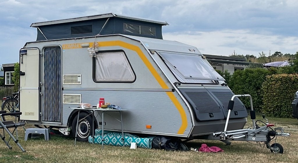 Kip Kompakt KK37 1996 met mover, Caravans en Kamperen, Caravans, Standaardzit, Kip, Tot en met 2, Particulier