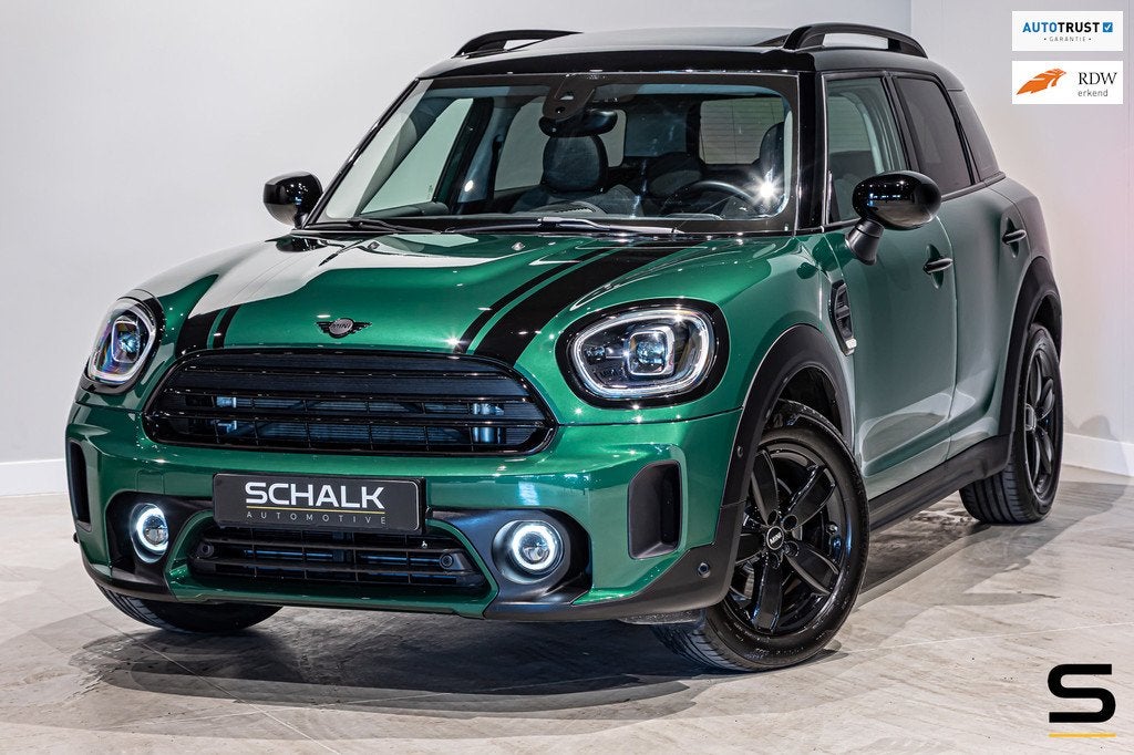 Mini Mini Countryman 1.5 Cooper Essential|Pano|H&K|Full|1eig, 136 pk, Zwart, Countryman, Leder en Stof