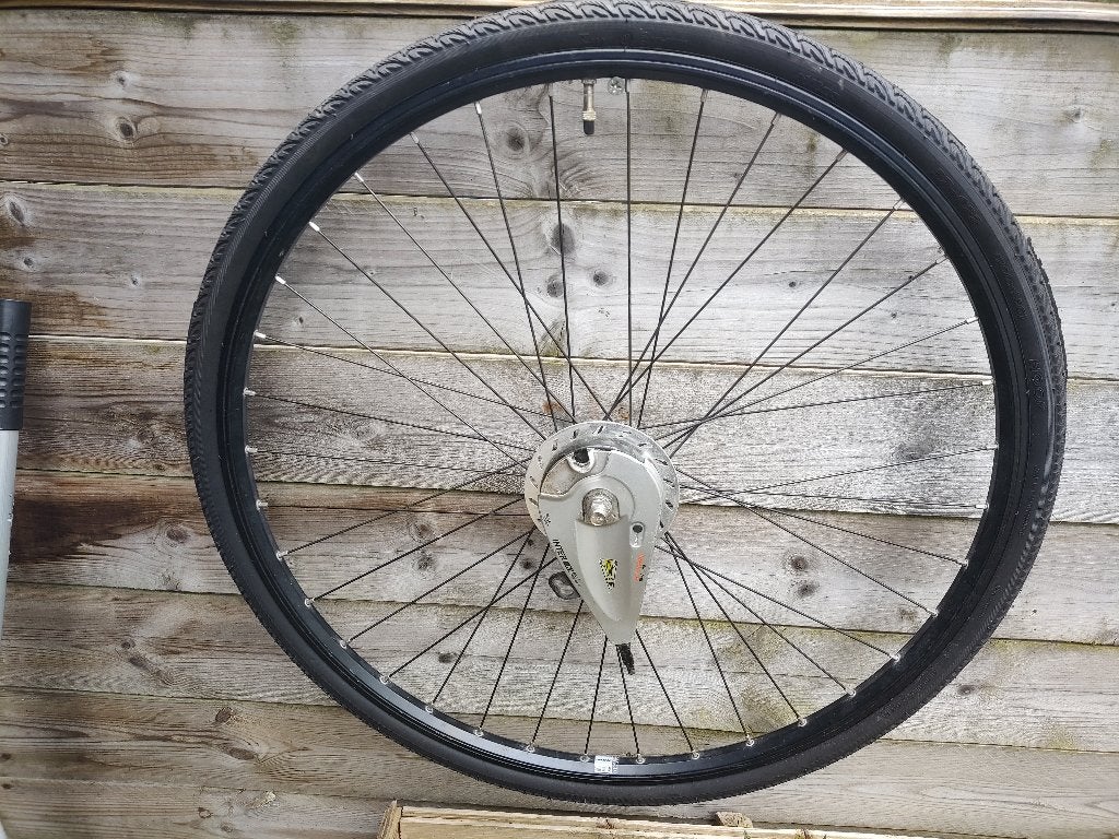 28 inch voorwiel met NIEUW band, Ophalen, Gebruikt, Overige merken