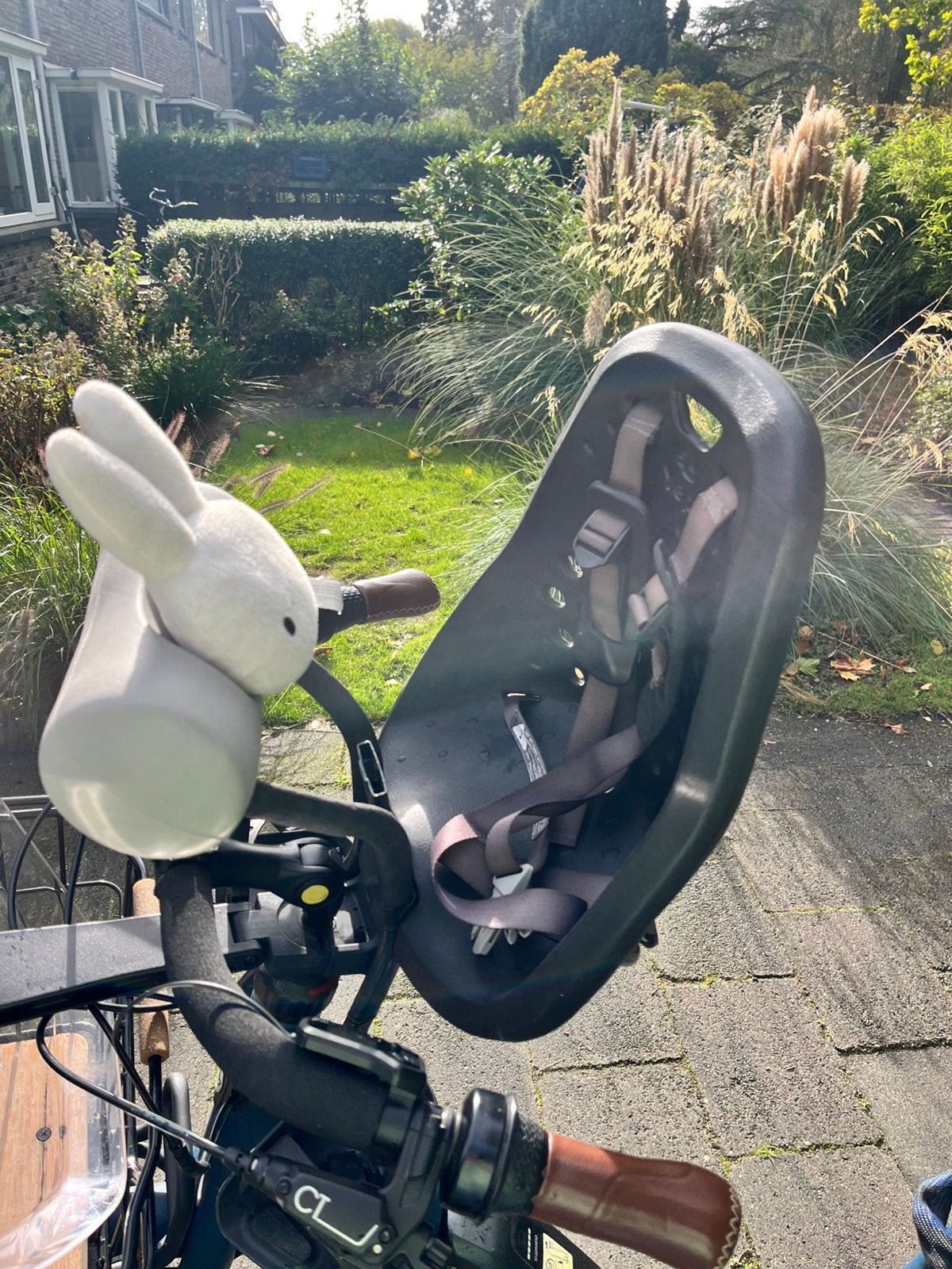 Compleet yepp fietstoeltje voor, Fietsen en Brommers, Ophalen, Gebruikt, Voorzitje, Voetsteuntjes