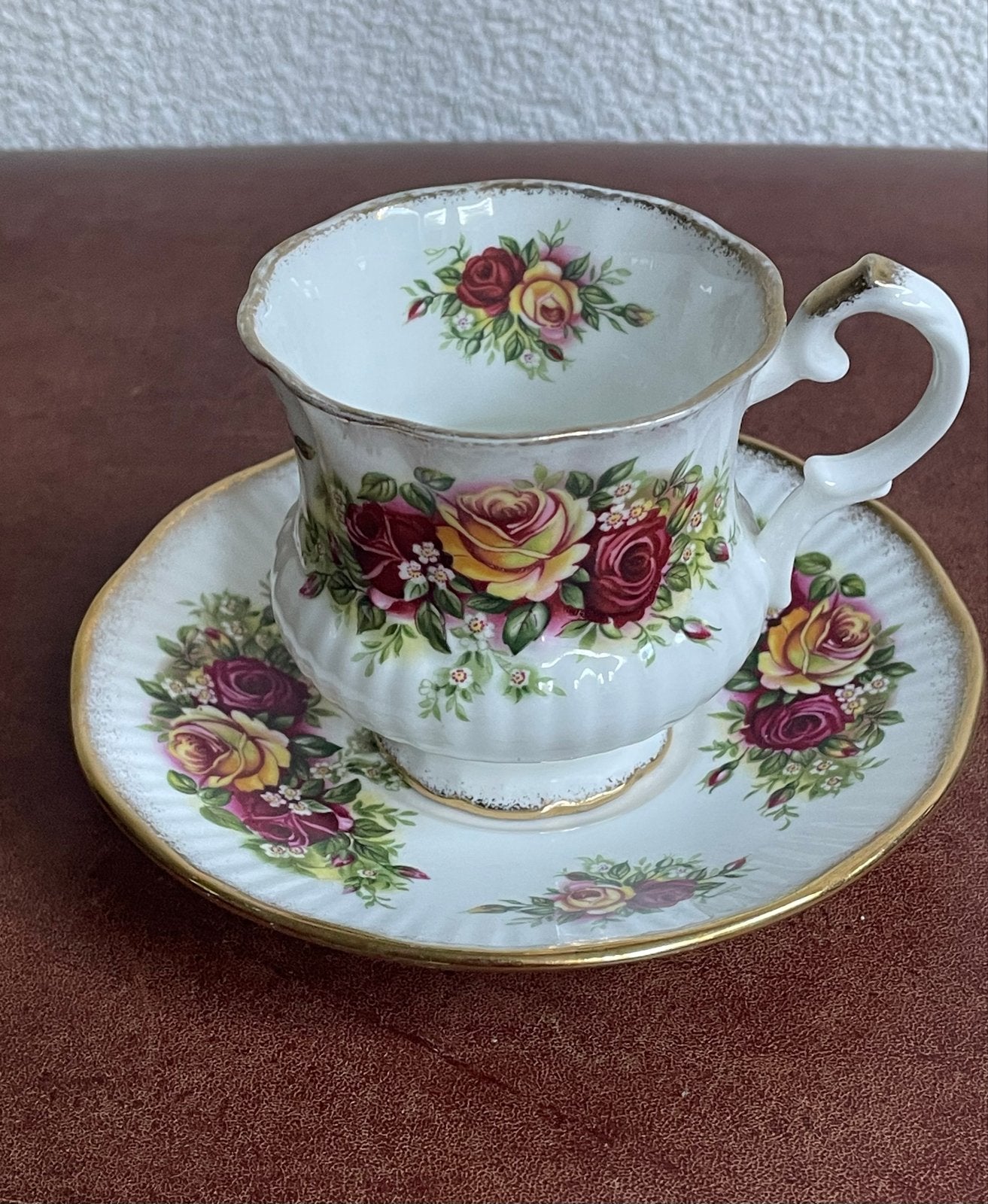 Elizabethan Staffordshire 'English Garden' kop en schotel, Ophalen of Verzenden