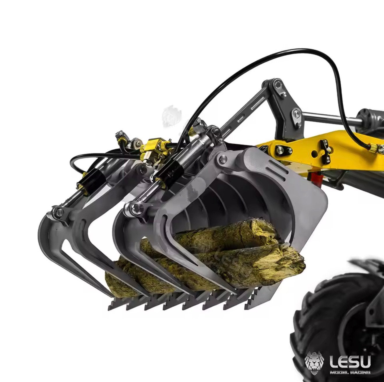Hydraulische grijper voor Lesu RC machines, Ophalen of Verzenden, Nieuw, Schaal 1:14, Onderdeel