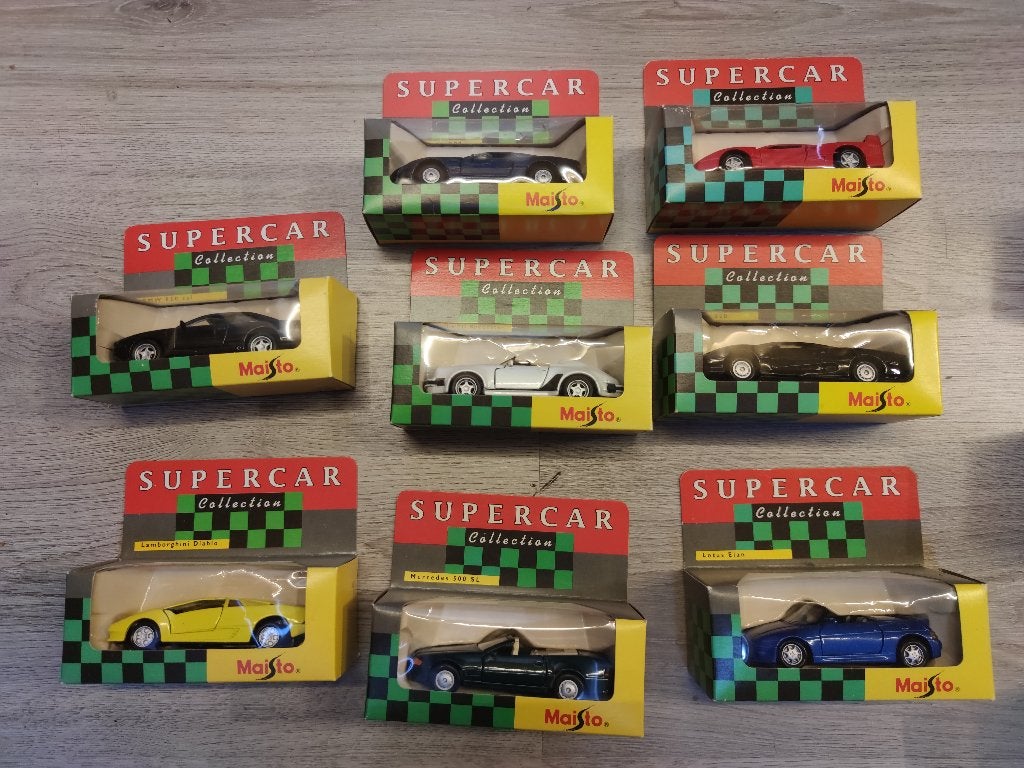 Maisto supercar collection modelauto's, Ophalen, Zo goed als nieuw, Auto, Overige merken