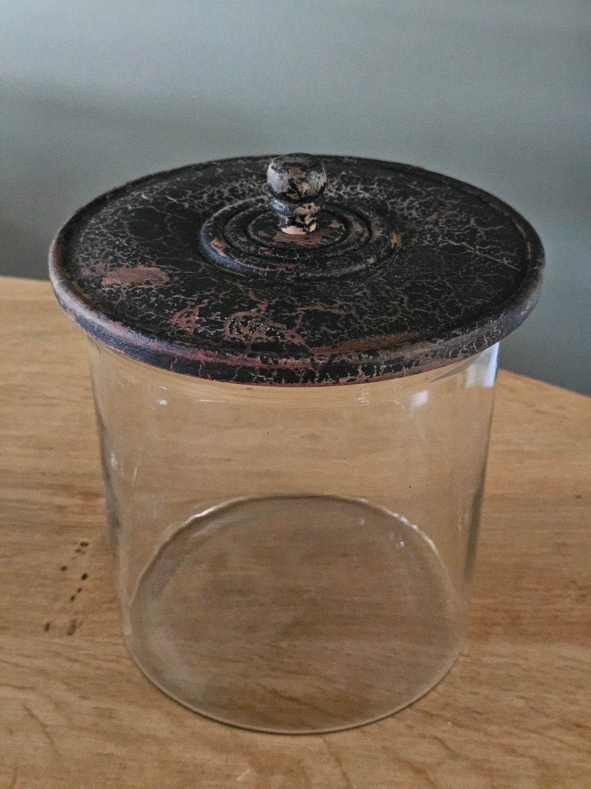 Grote vintage glazen voorraadpot, Ophalen of Verzenden, Nieuw