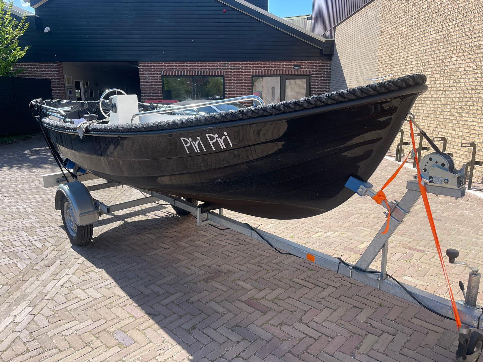 Complete elektrische sloep + nieuwe motor & trailer, Watersport en Boten, Ophalen, Gebruikt