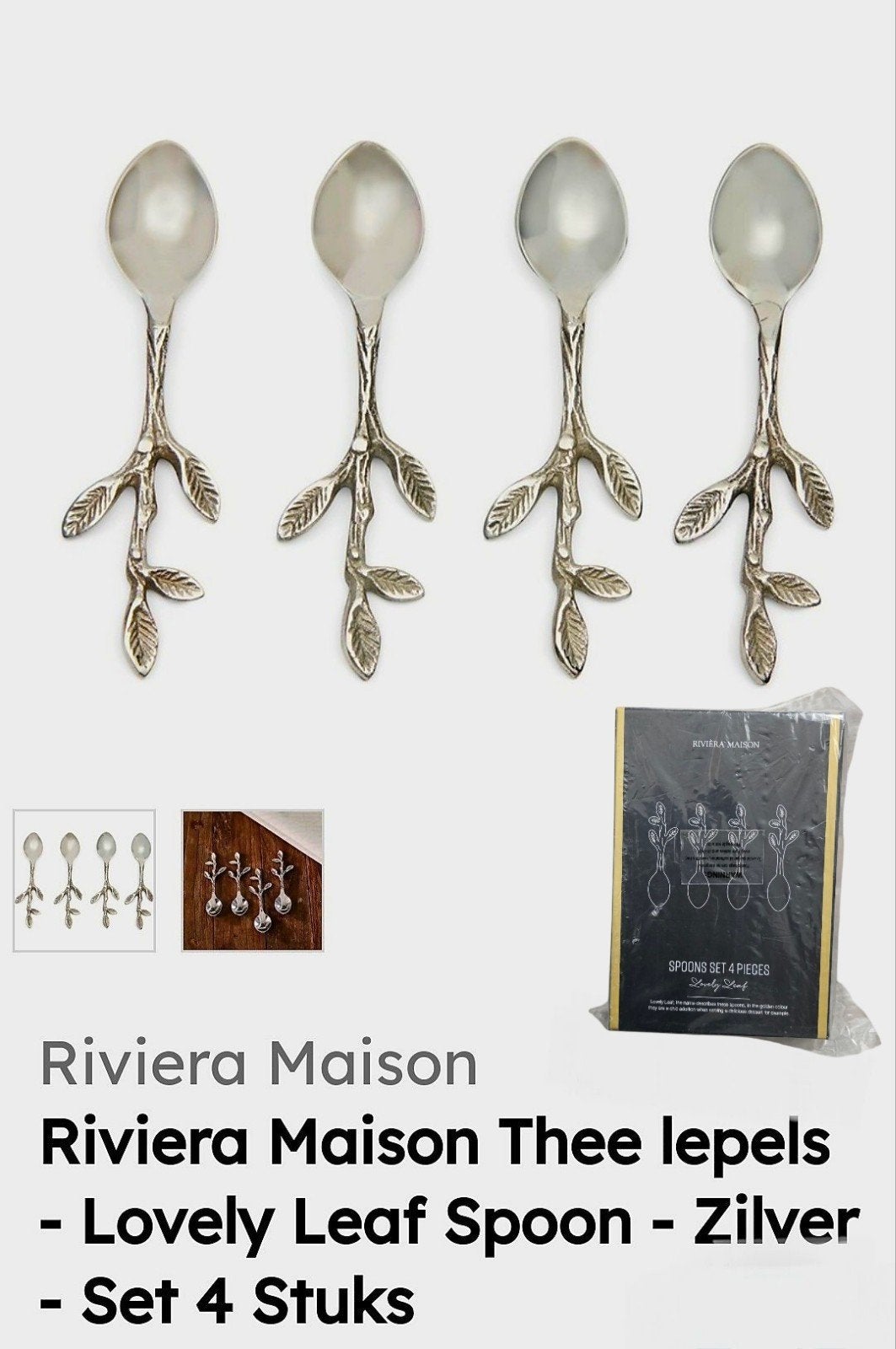 Rivièra maison loveley leaf spoons, Ophalen of Verzenden, Nieuw