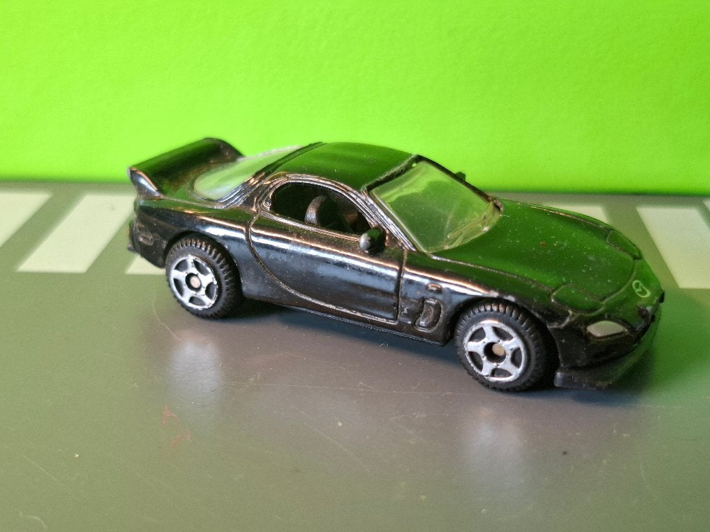 Motormax 6023 - Mazda RX-7 [zwart] 1/60, Ophalen of Verzenden, Gebruikt, Auto