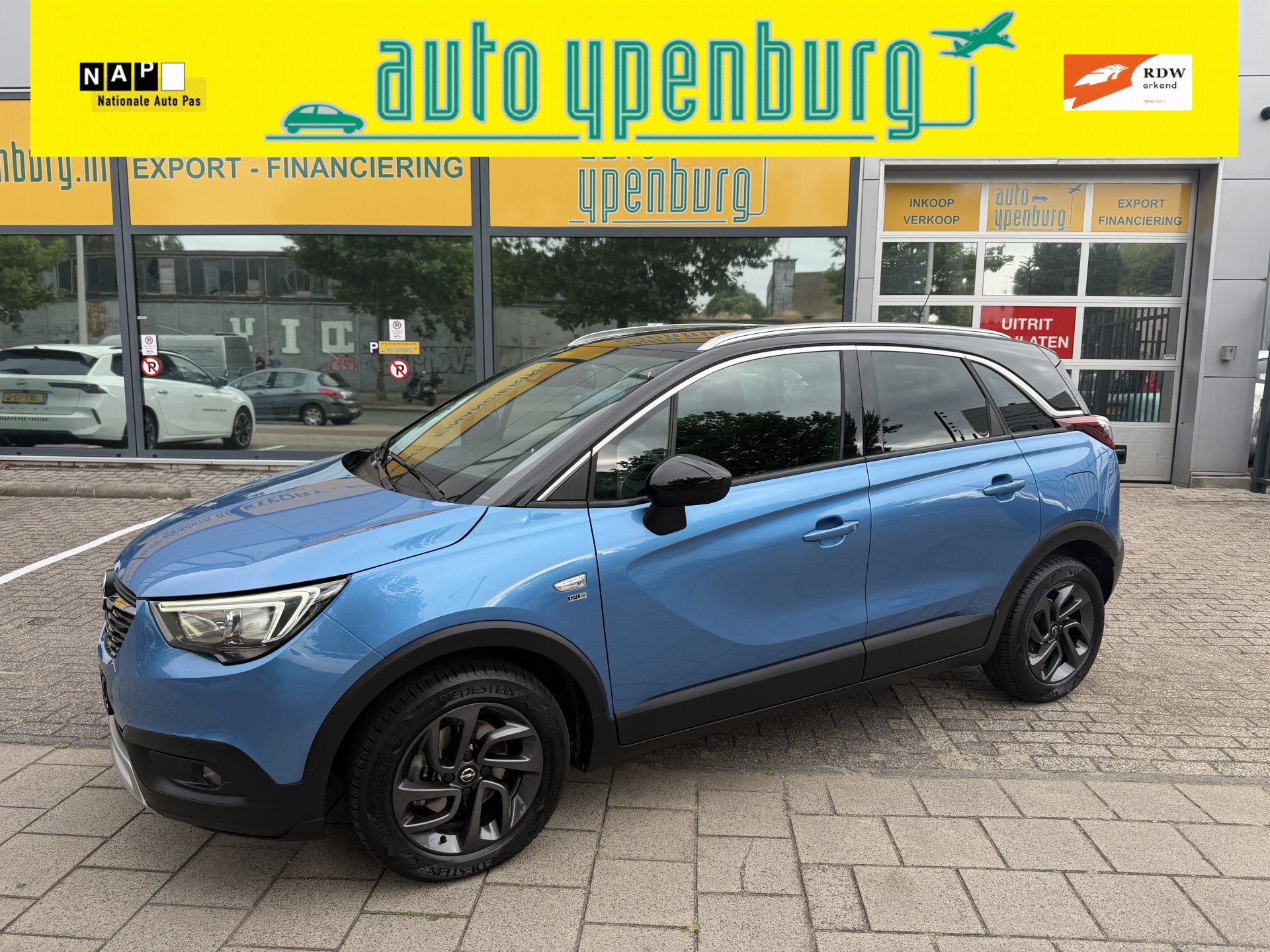 Opel Crossland X 1.2 Turbo 120 Jaar Edition * 50.411 Km * Au, Auto's, Gebruikt, Euro 6, Blauw, Origineel Nederlands