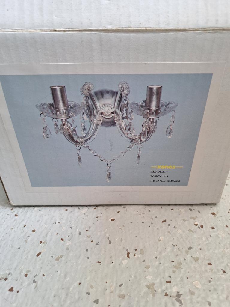 Kroonluchter voor aan de muur, Huis en Inrichting, Zilver, Vintage, Ophalen of Verzenden, Zo goed als nieuw
