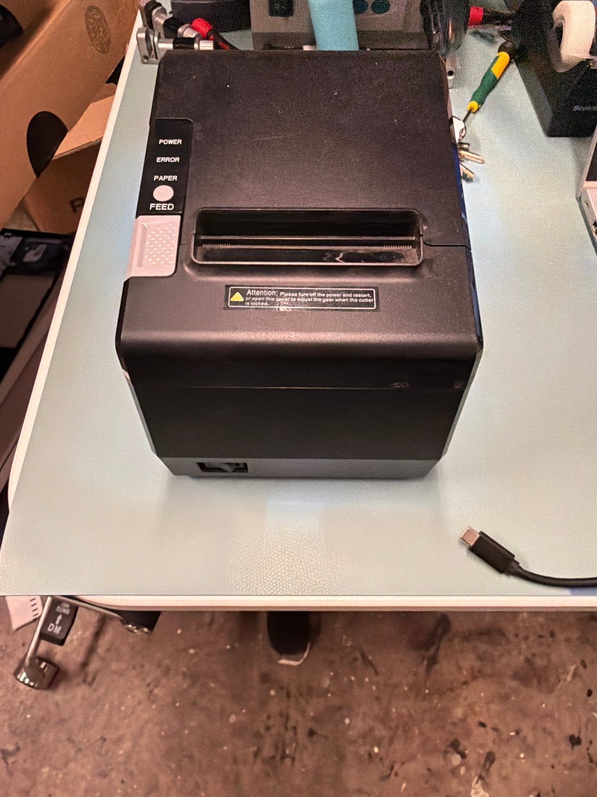 Compacte thermische bonprinter - Gebruikt, Zwart-en-wit printen, Gebruikt, Printer, Ophalen of Verzenden