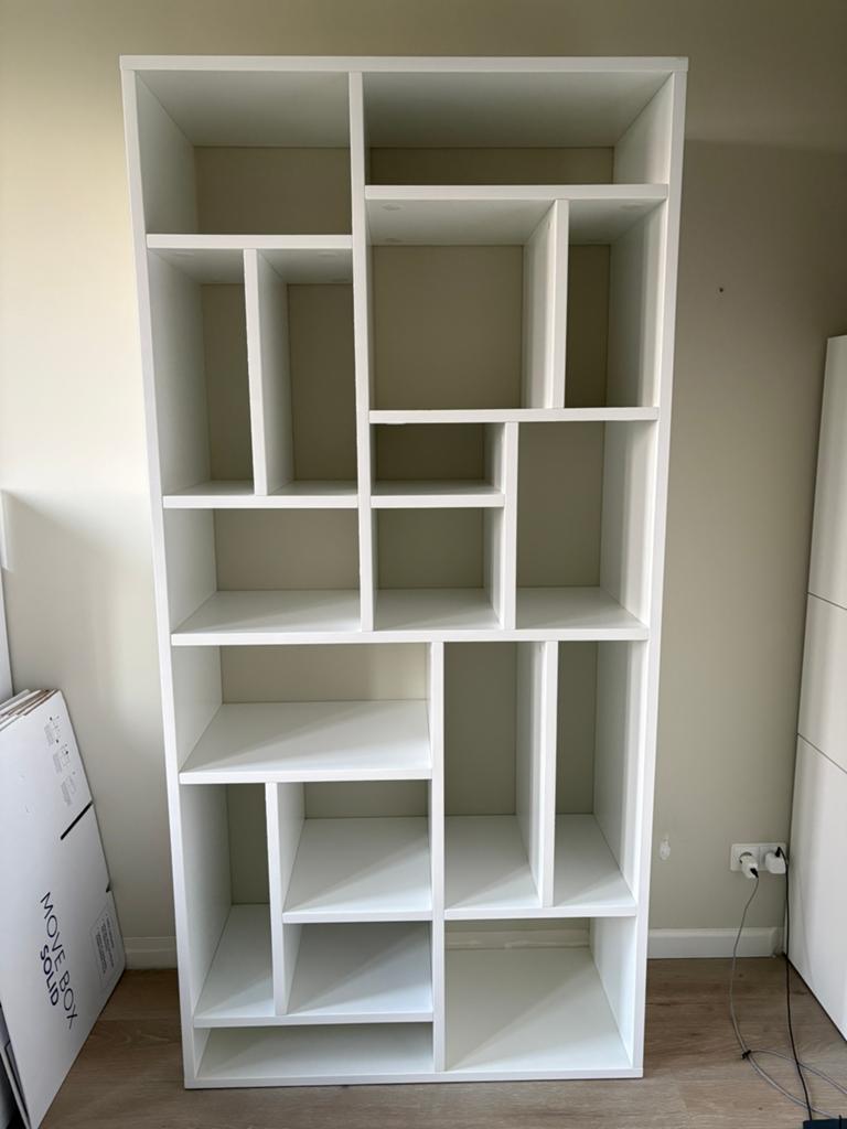 Mooie design boekenkast, Ophalen, 100 tot 150 cm, 200 cm of meer, Zo goed als nieuw