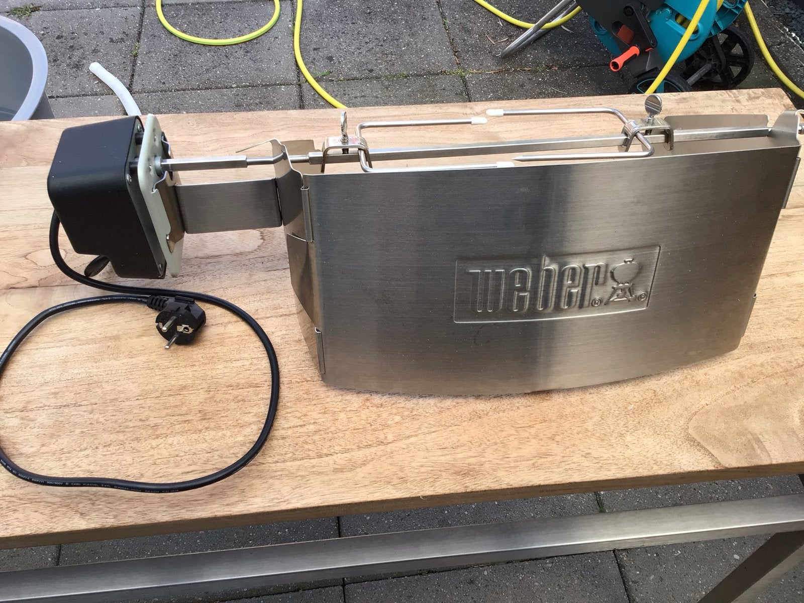 Weber Rotisserie met motor voor BBQ, Ophalen, Zo goed als nieuw