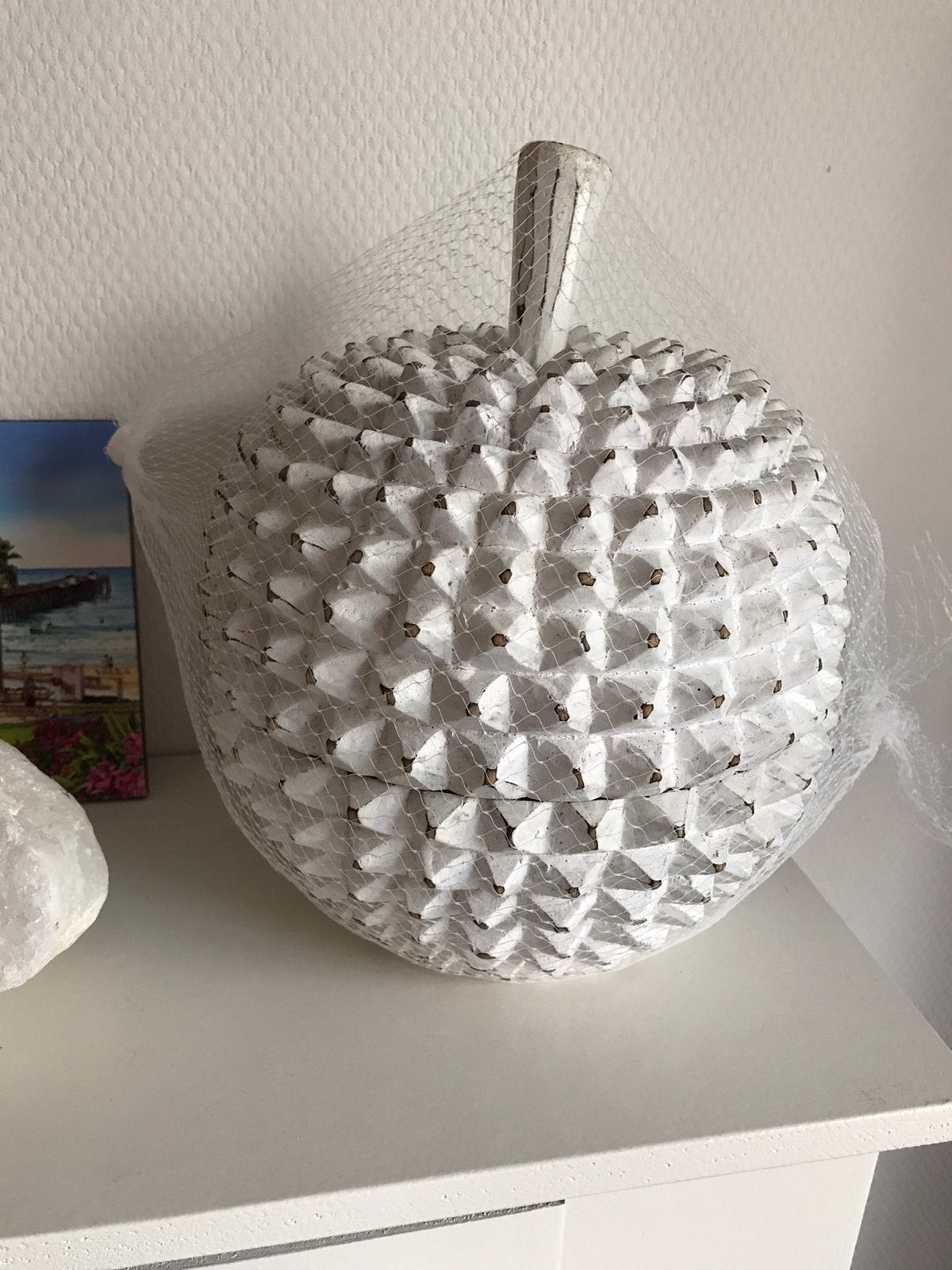 Nieuw hout Durian wit Bali woonaccessoire bakje, Verzenden, Nieuw, Rechthoekig, Hout