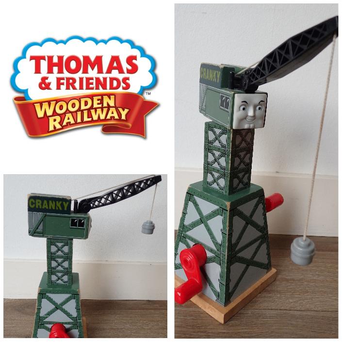 Thomas de Trein Houten Series, Cranky de Hijskraan, Ophalen of Verzenden, Gebruikt