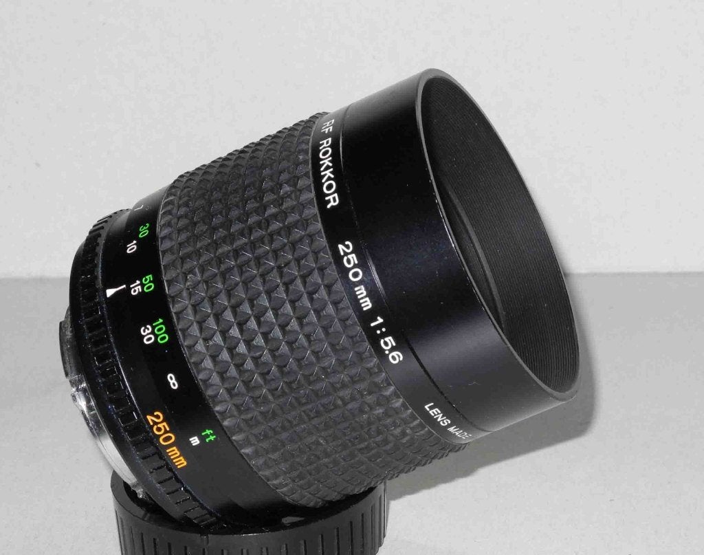Minolta PF. Rokkor 250mm 5.6, 250 mm, Minolta, Telelens, Ophalen of Verzenden