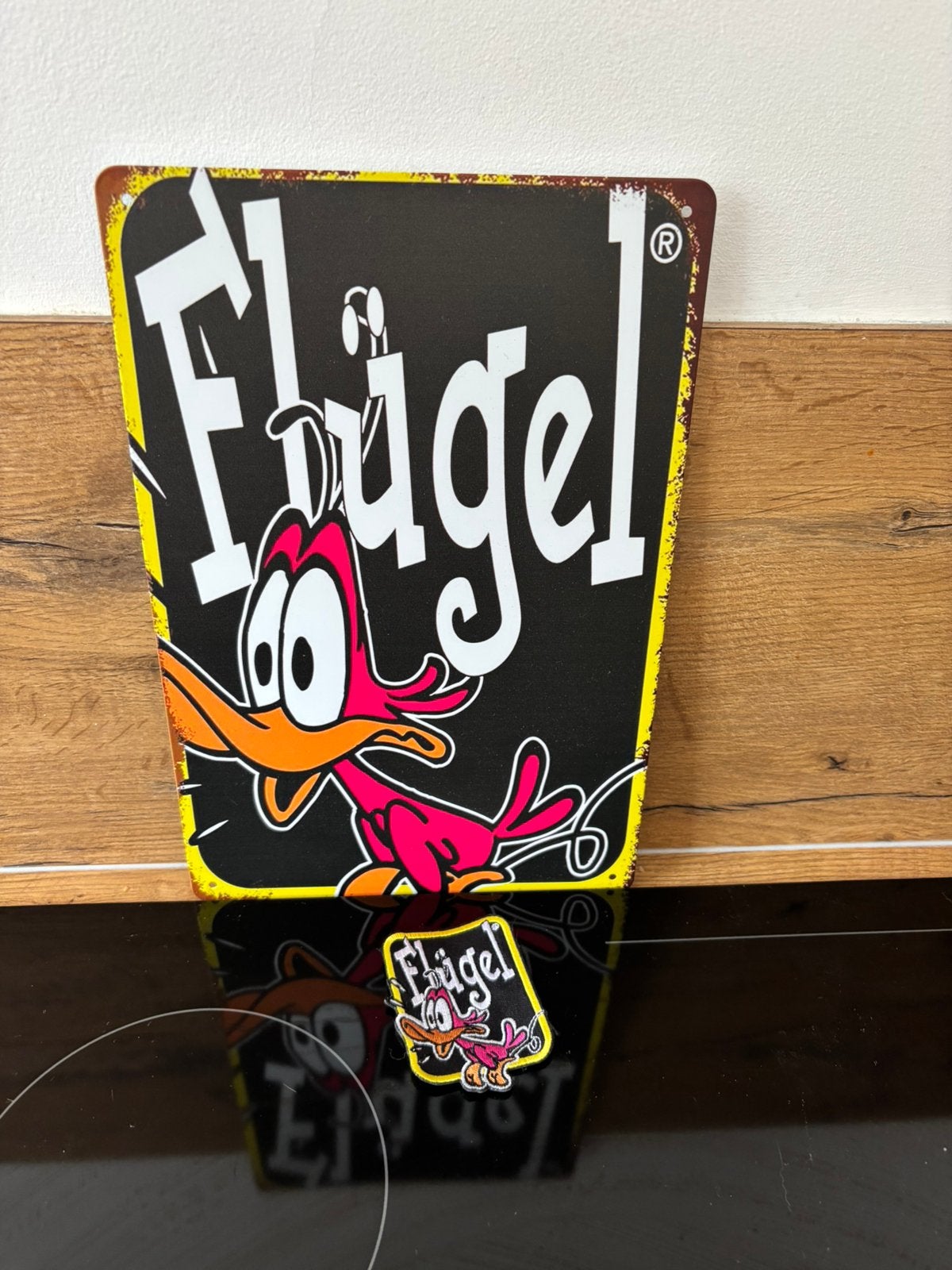 Flugel Artikelen, Ophalen of Verzenden, Zo goed als nieuw, Reclamebord