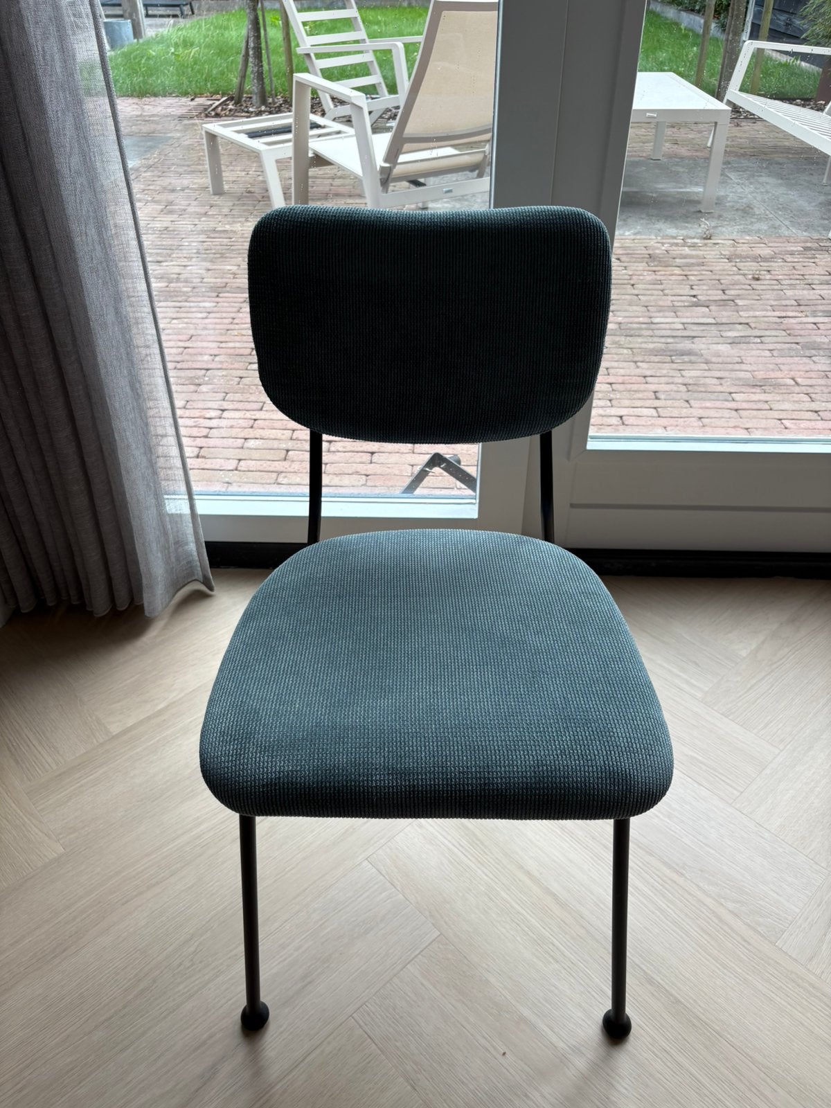 Stoel Zuiver turquoise, Ophalen, Gebruikt, Overige kleuren, Metaal