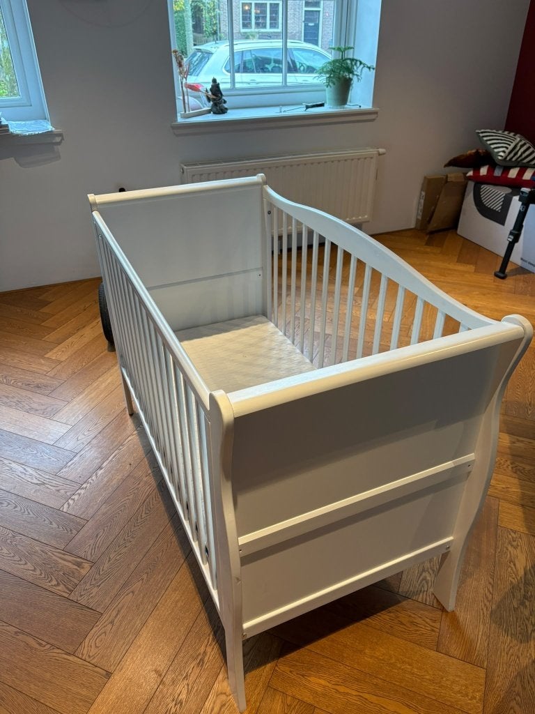 Babybedje - Woodies Ledikant Noble 60120 + matras, Ophalen, Gebruikt, Ledikant