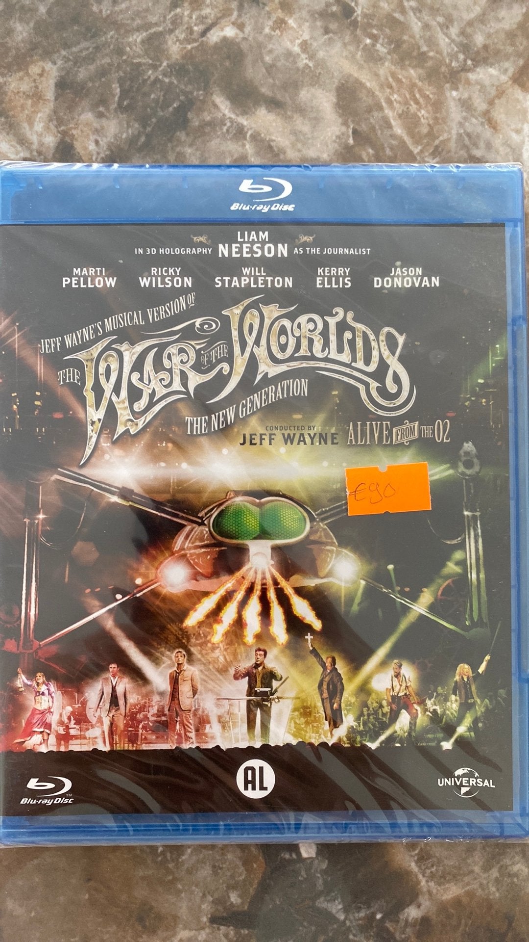 The war of the worlds musical blu ray NL versie NIEUW, Cd's en Dvd's, Ophalen of Verzenden, Nieuw in verpakking, Muziek en Concerten