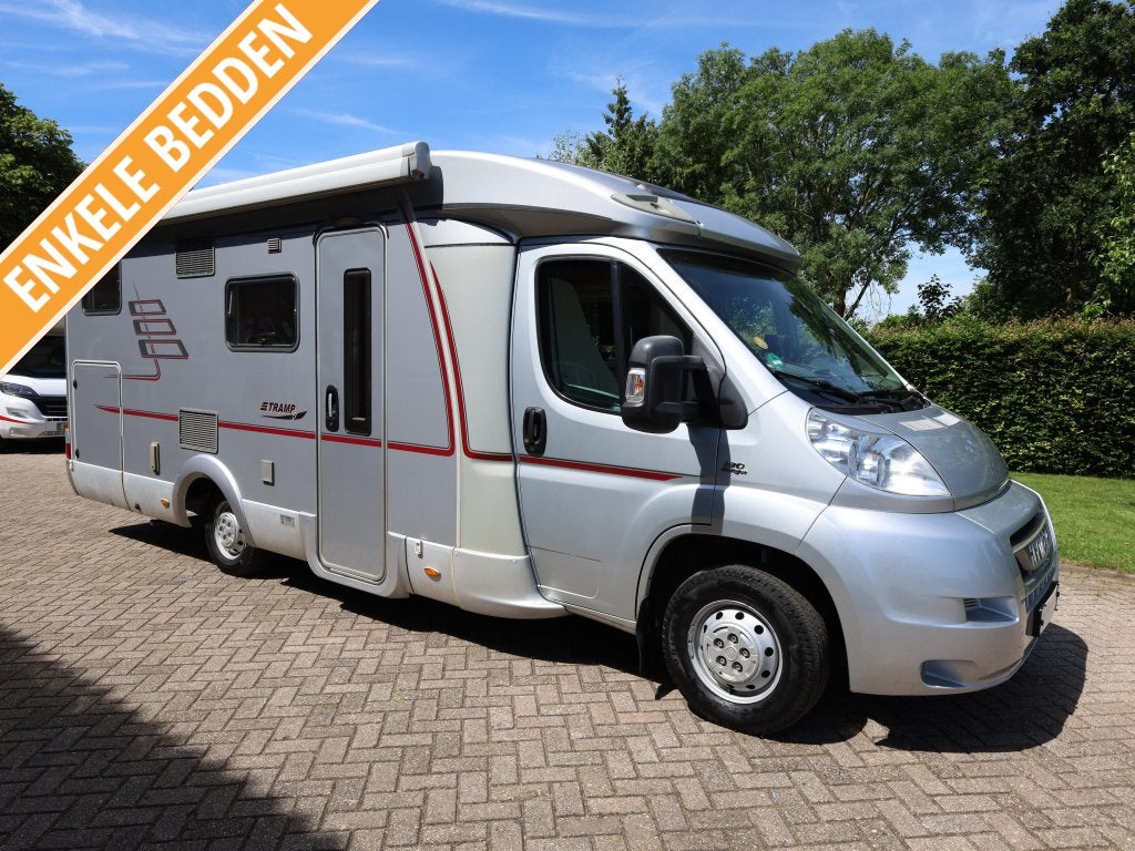 Hymer Tramp 674 SL enkele bedden | dakairco, Niet ingevuld, Ringverwarming, Fiat, Tot en met 2