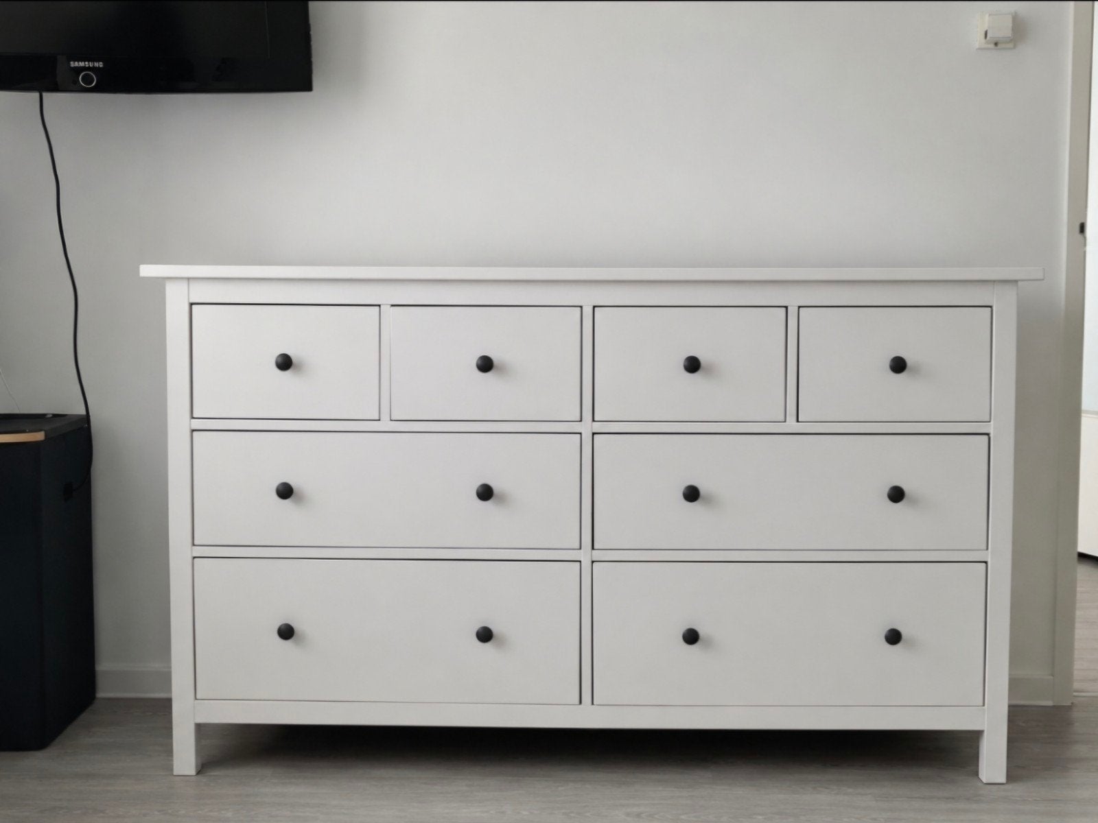 IKEA Hemnes ladekast, zgan,wit gebeitst, massief hout, Ophalen, Gebruikt, 5 laden of meer, 150 tot 200 cm