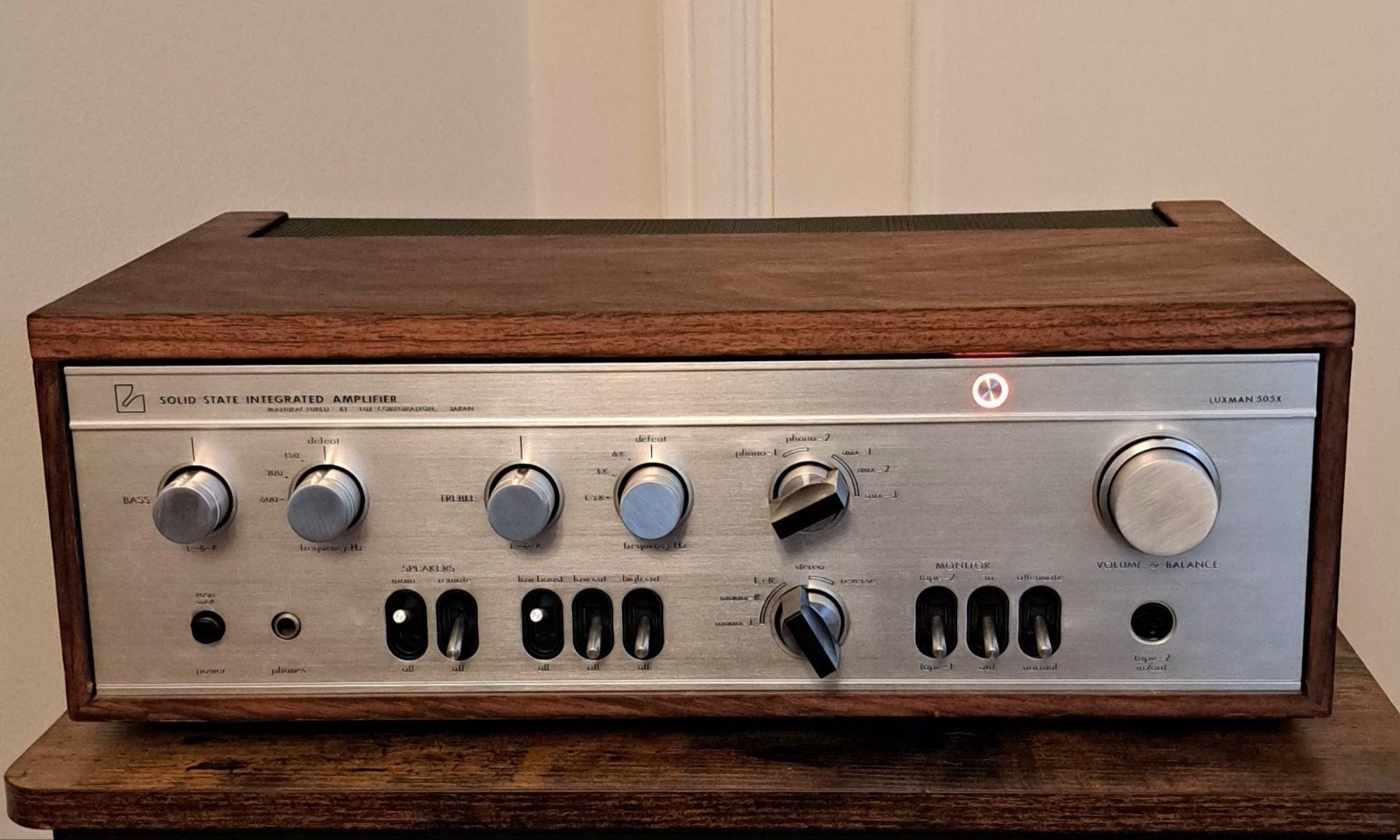 Machtig mooie Luxman SQ 505X Geserviced!, Ophalen of Verzenden, Zo goed als nieuw, Minder dan 50 watt