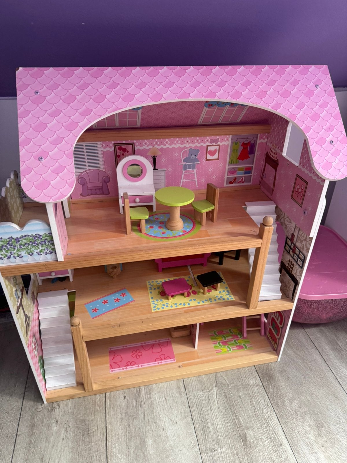 Bandits and angels wooden dollhouse, Ophalen, Zo goed als nieuw, Poppenhuis