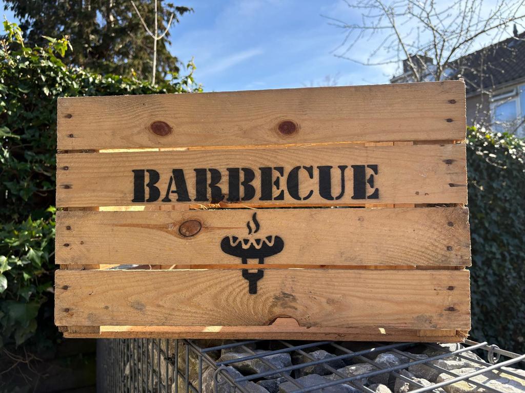 Fruitkisten barbecue 50x40 hoogte 30cm, Minder dan 50 cm, 50 tot 100 cm, Harder Hout, Maria louiselaan 21 Naarden