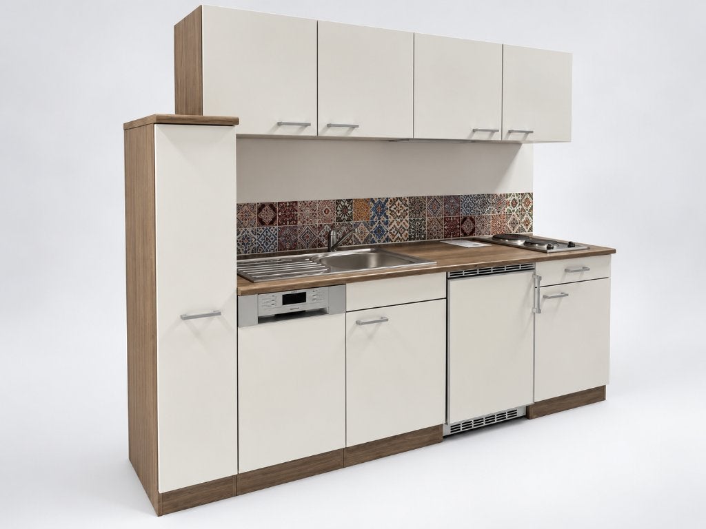 Showroomkeuken Meister New York 225 cm wit incl. apparatuur, Ophalen, Gebruikt, Wit, Chenover Straße 5 67117 Limburgerhof