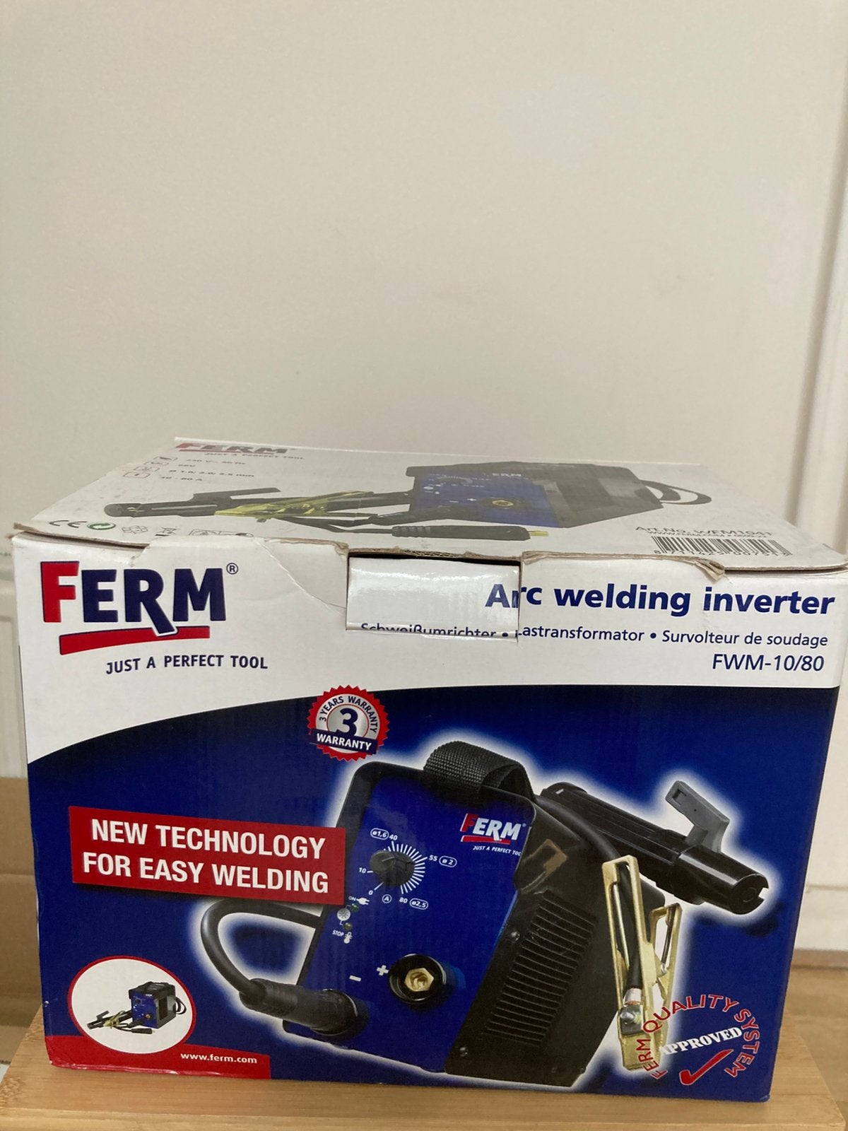 FERM WEM1041 (FWM-10/80) Inverter Lasapparaat | 10-80A, Ophalen, Gebruikt, 150 tot 250 ampère, Elektroden
