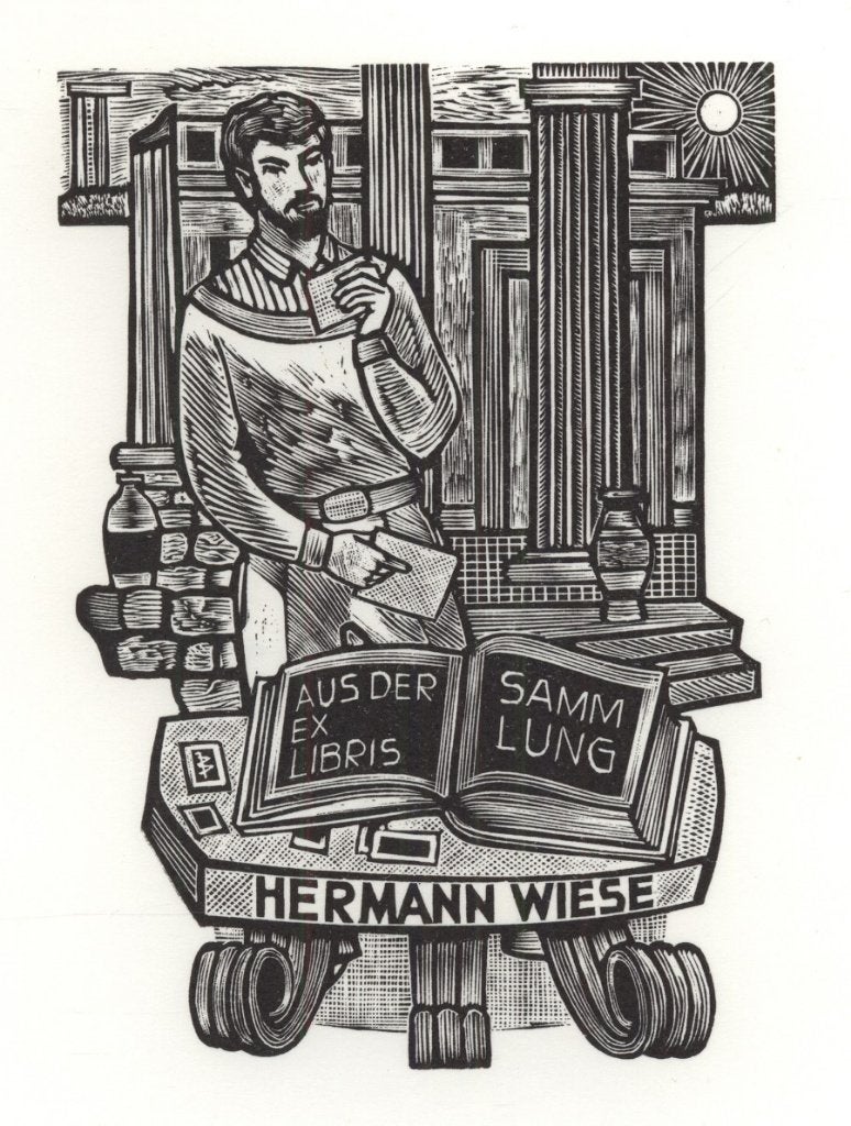 0565 Ex Libris Nederland : Jan Battermann, 1986, Verzenden, Ex libris