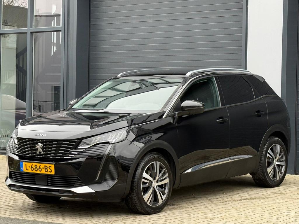 Peugeot 3008 1.2 BTW-AUTO Premium / NAP / TREKHAAK / OH, Gebruikt, 1199 cc, Leder en Stof, Zwart