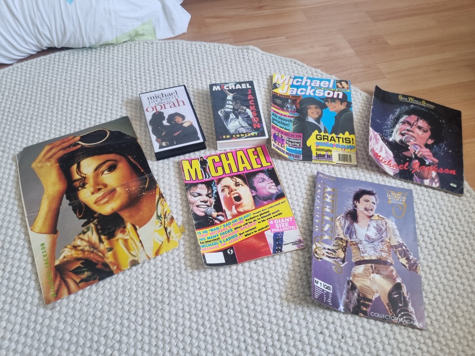 Vintage Michael Jackson VHS & Boekjes Jaren '90 Collectie, Ophalen of Verzenden