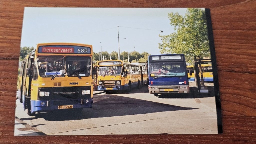 Foto BUS NZH Haarlem 9880, Verzenden, Gebruikt, Bus of Metro, Overige typen