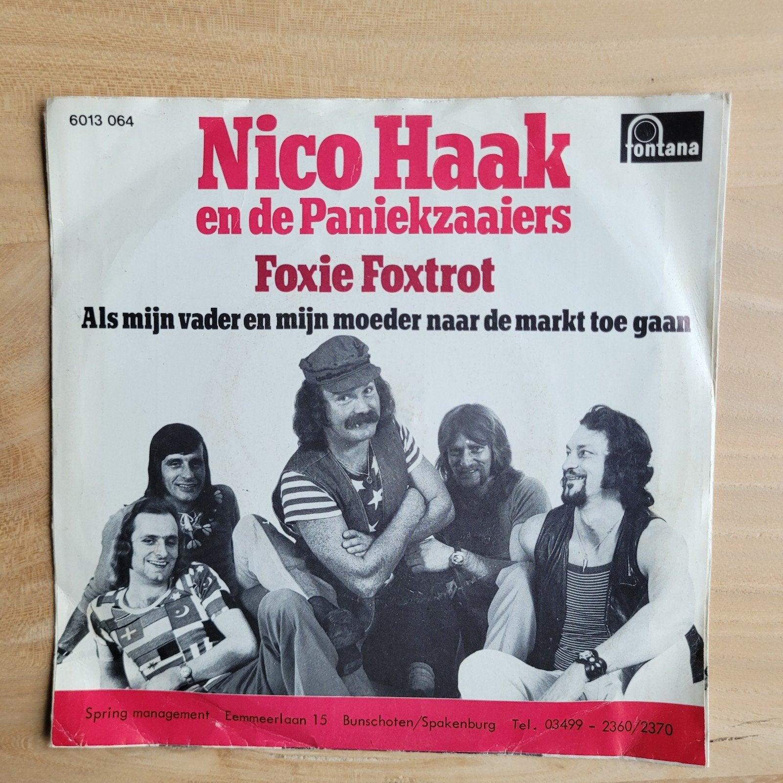 Nico Haak en de Paniekzaaiers - Foxie Foxtrot Vinyl Single, Cd's en Dvd's, Gebruikt, 7 inch, Ophalen of Verzenden, EP