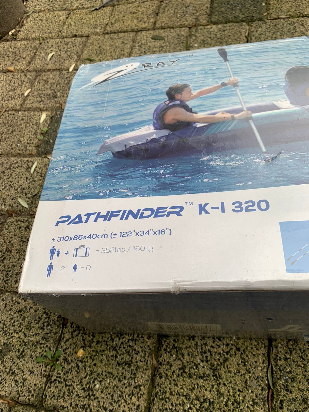 Pathfinder 2personen kajak(kano)( 160kg), Opblaasbaar, Drie personen of meer, Kajak, Nieuw