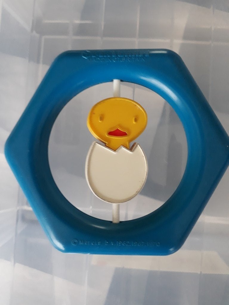 * Vintage rammelaar kuikentje 1970 Playcraft Dick Bruna *, Ophalen of Verzenden, Gebruikt