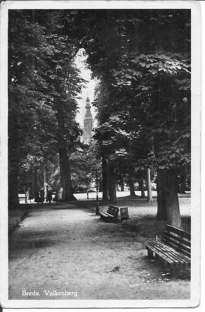 Breda Valkenberg., Ophalen of Verzenden, 1940 tot 1960, Gelopen, Noord-Brabant