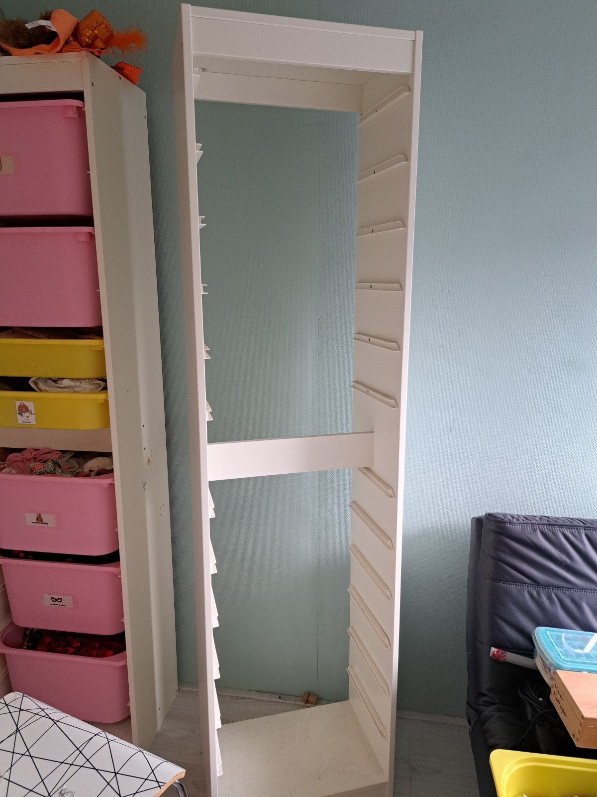 IKEA Trofast kast (180 cm hoog) zonder bakken, Ophalen, Gebruikt, Minder dan 75 cm, 105 cm of meer