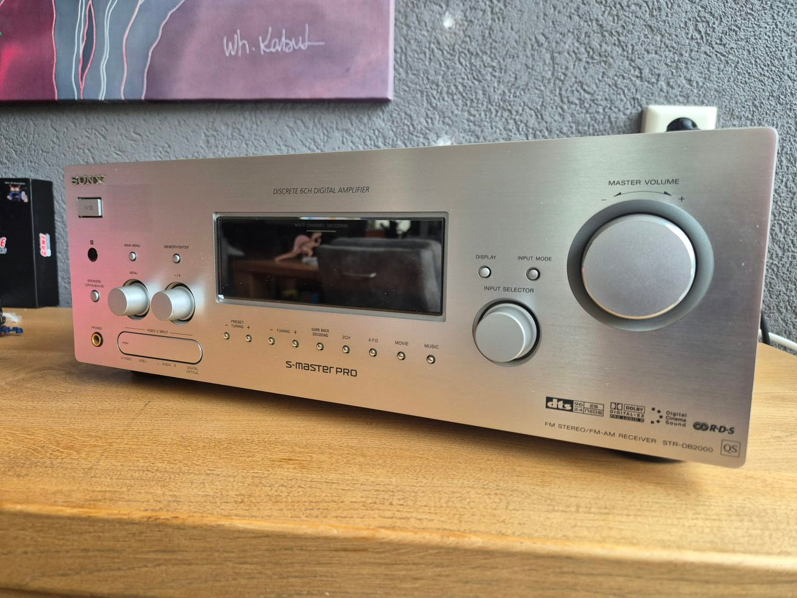 Sony STR-DB2000 QS – Zilveren AV Receiver, Ophalen of Verzenden, Gebruikt, Sony, Losse componenten