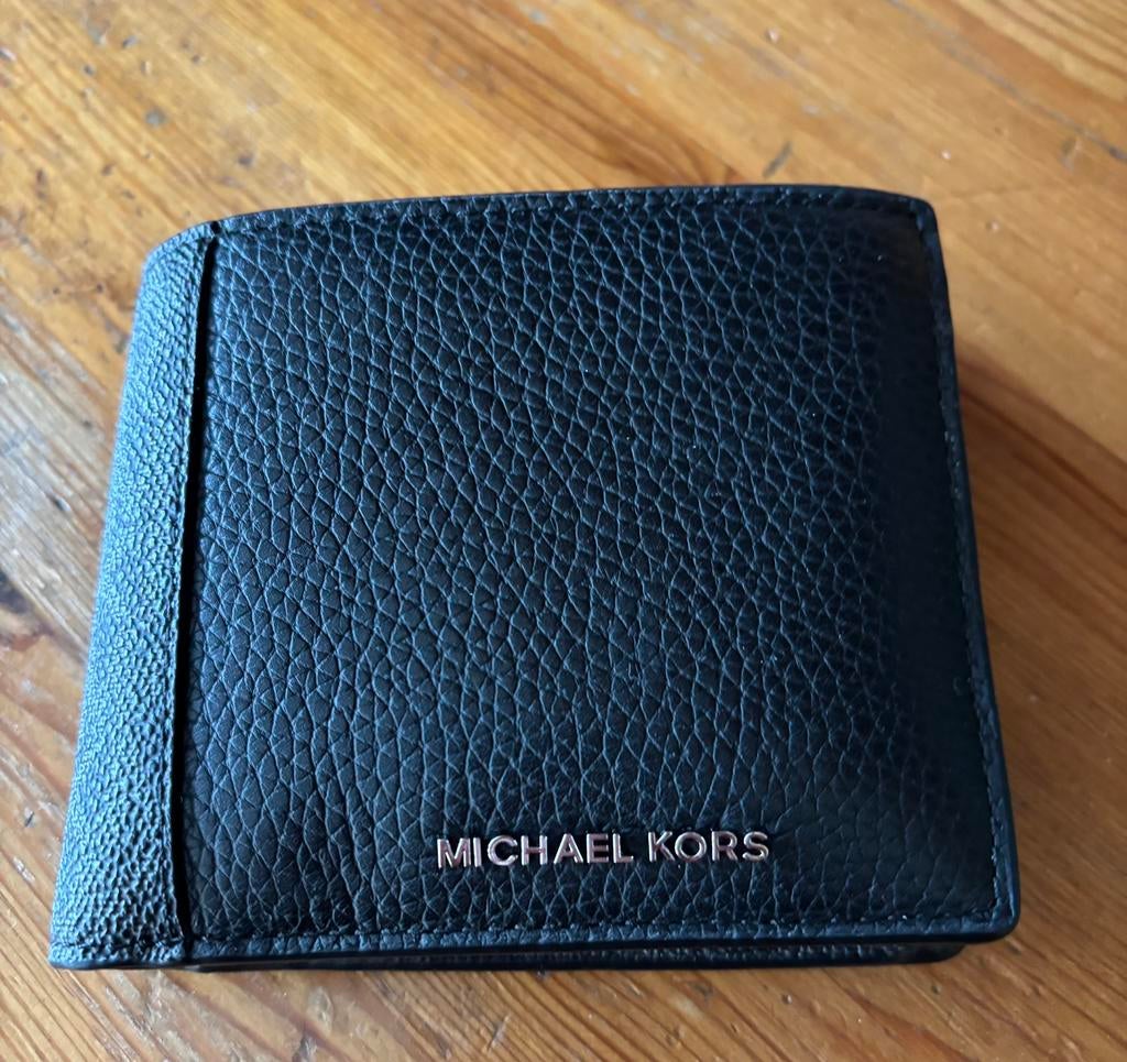 Michael kors portomonee nieuw leer, Overige merken, Zwart, Nieuw, Ophalen of Verzenden