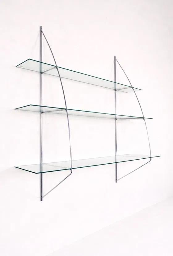 Vintage Wandrek IKEA chroom & glas, Ophalen, Zo goed als nieuw