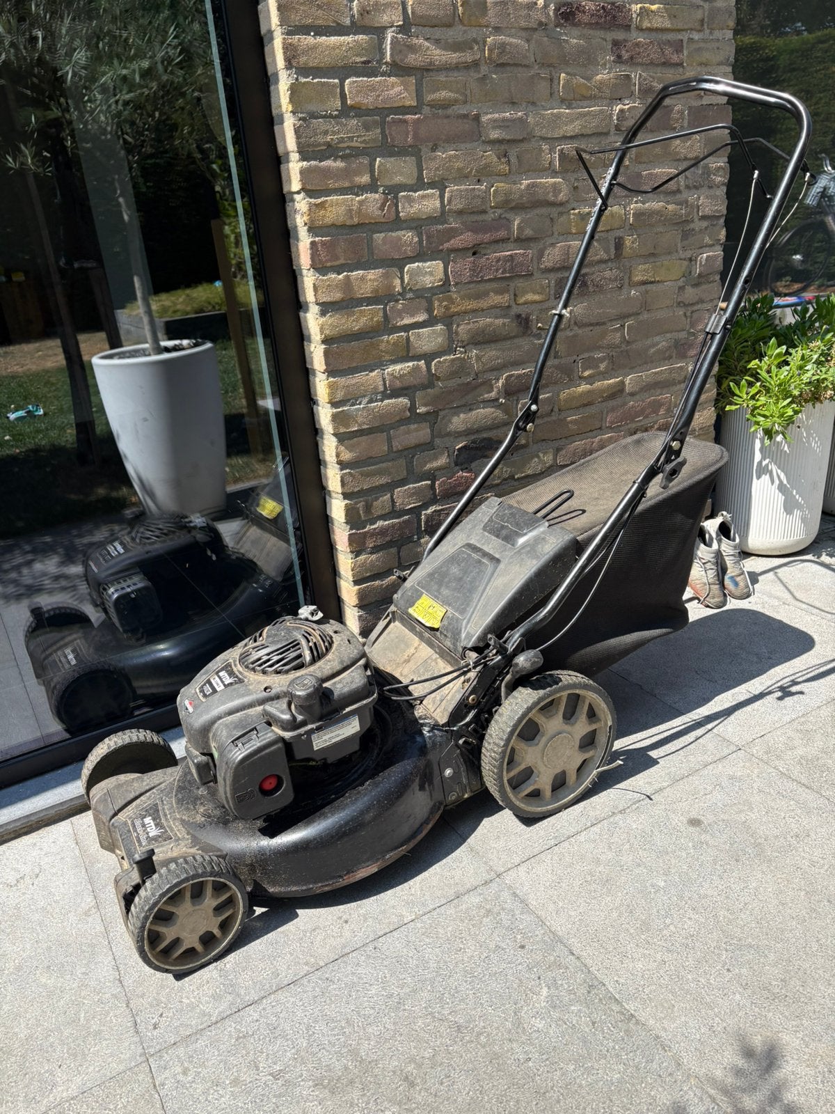 MTD Blackline Grasmaaier, Ophalen, Cirkelmaaier, Gebruikt, Opvangbak
