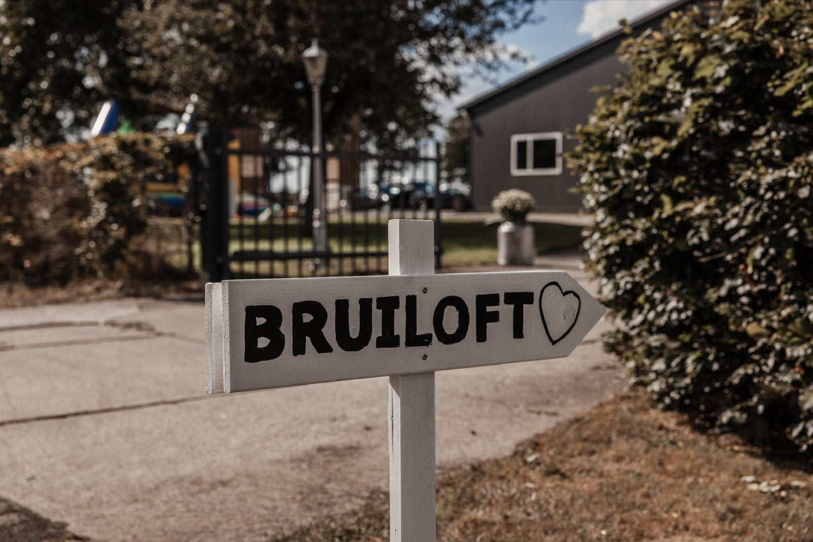Decoratieve wegwijzers voor bruiloft of feest, Ophalen, Hout, Wit, Landelijk