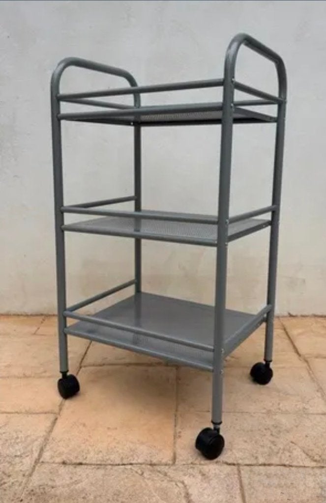 Grijze Ikea Draggan trolley / bijzettafel, Ophalen