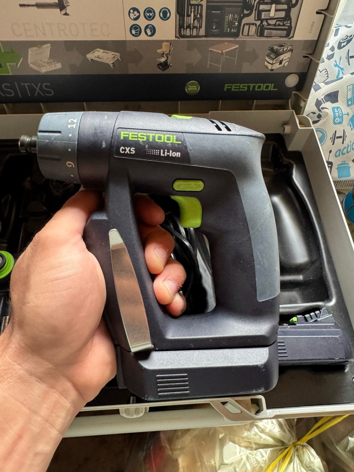 Festool CXS 2 6 plus, Ophalen of Verzenden, Zo goed als nieuw, Boor- en Schroefmachine