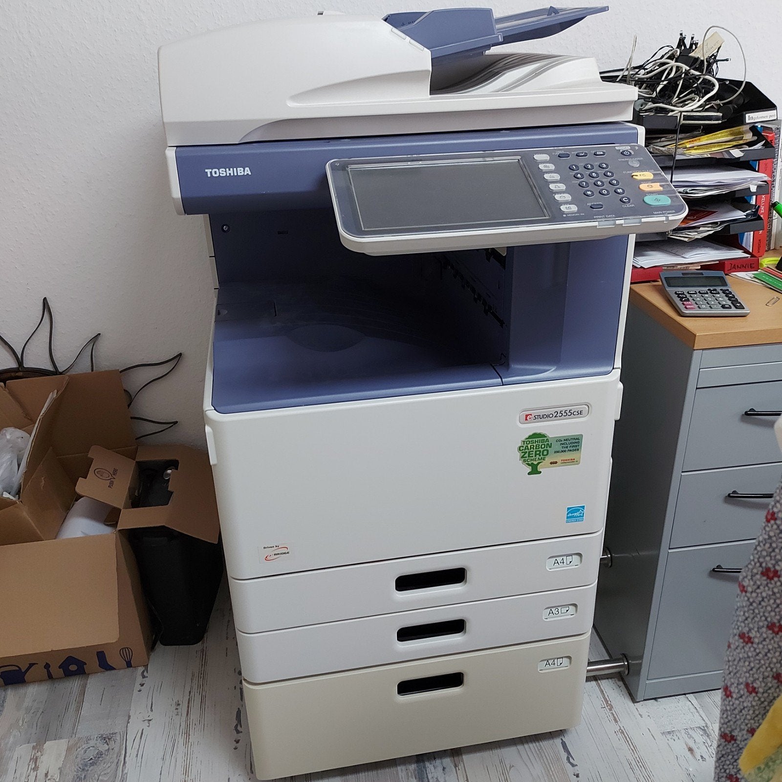 Toshiba e-STUDIO2555CSE All-in-one Printer, Computers en Software, Printers, All-in-one, Laserprinter, Ophalen, Kleur printen