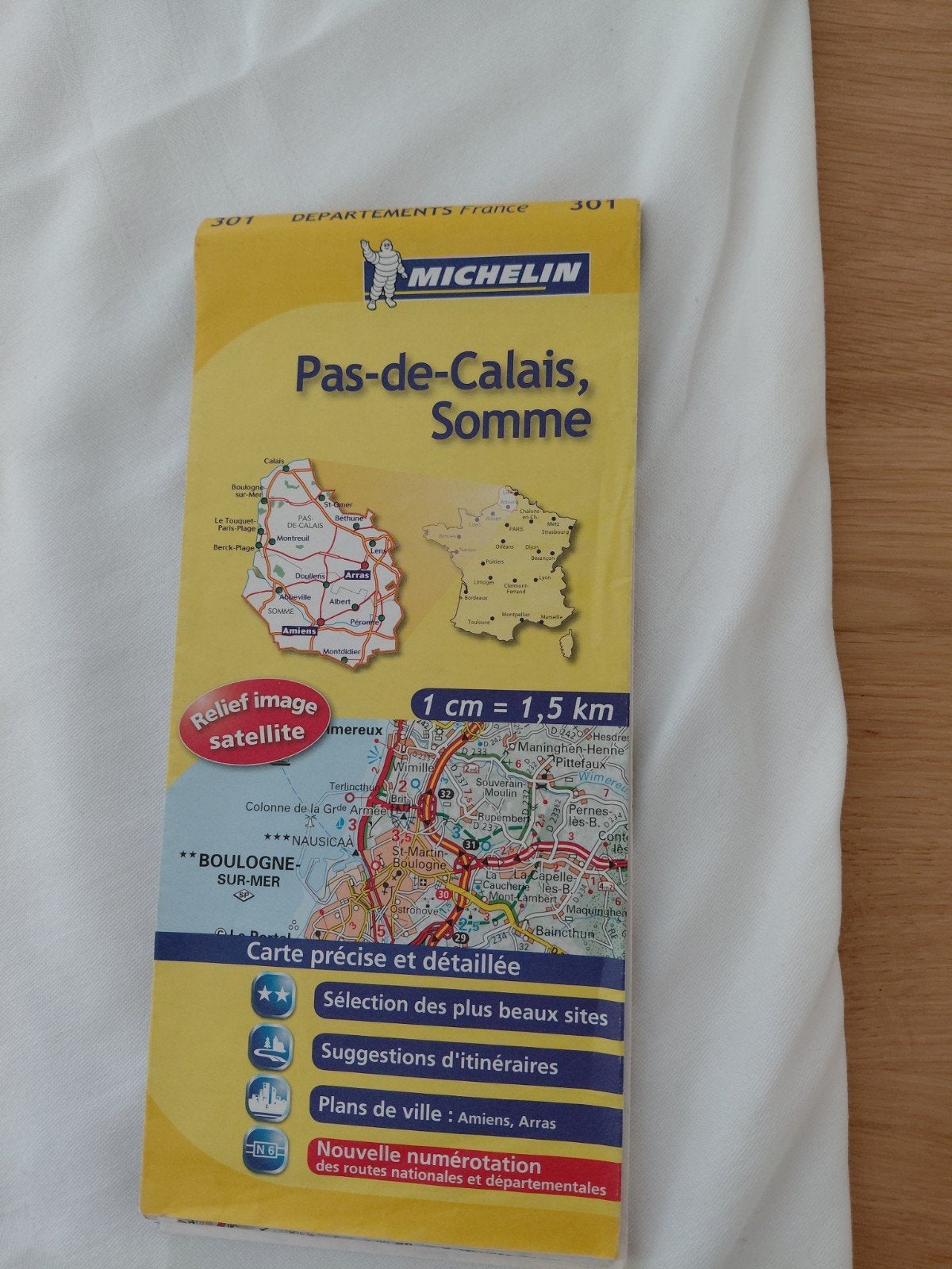 Michelin Kaart Pas-de-Calais, Somme (301), Michelin, 2000 tot heden, Europa Overig, Ophalen of Verzenden