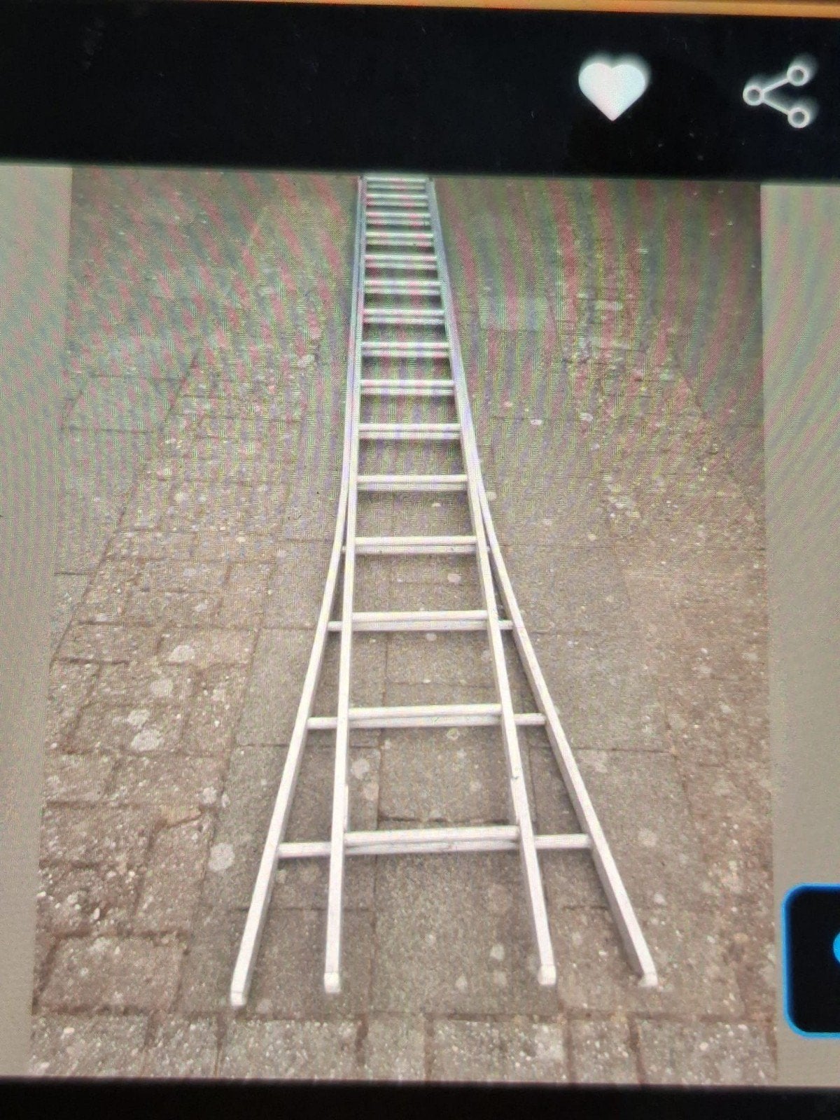 Ladder aluminium, Ophalen, 4 meter of meer