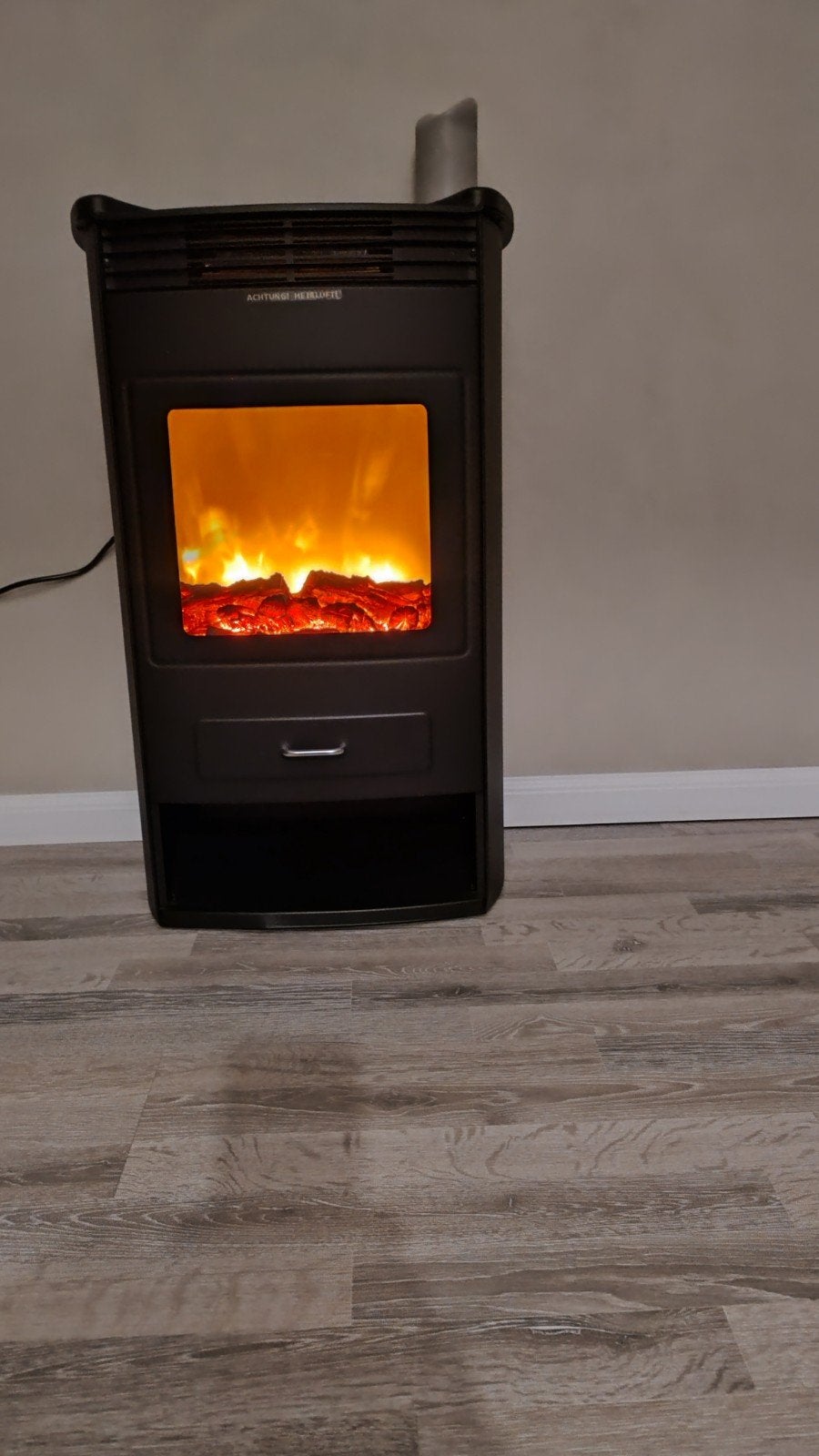 te koop leuke electrische Haard verwarmd en sier, Ophalen, Zo goed als nieuw, Vrijstaande haard, Elektrische haard